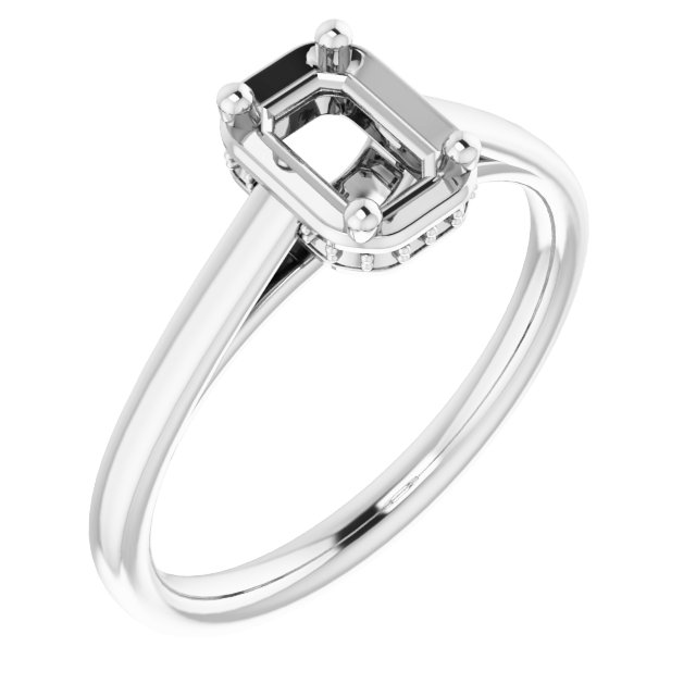 Hidden Halo-Style Ring