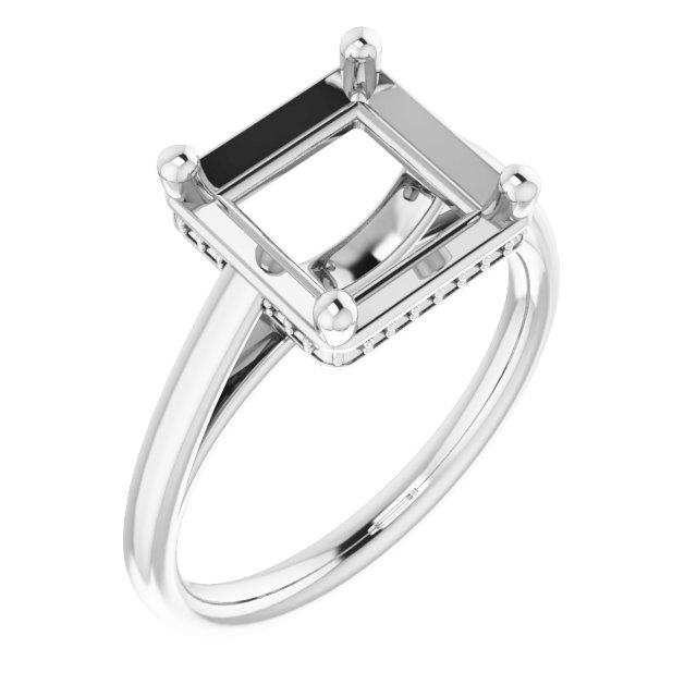 Hidden Halo-Style Ring