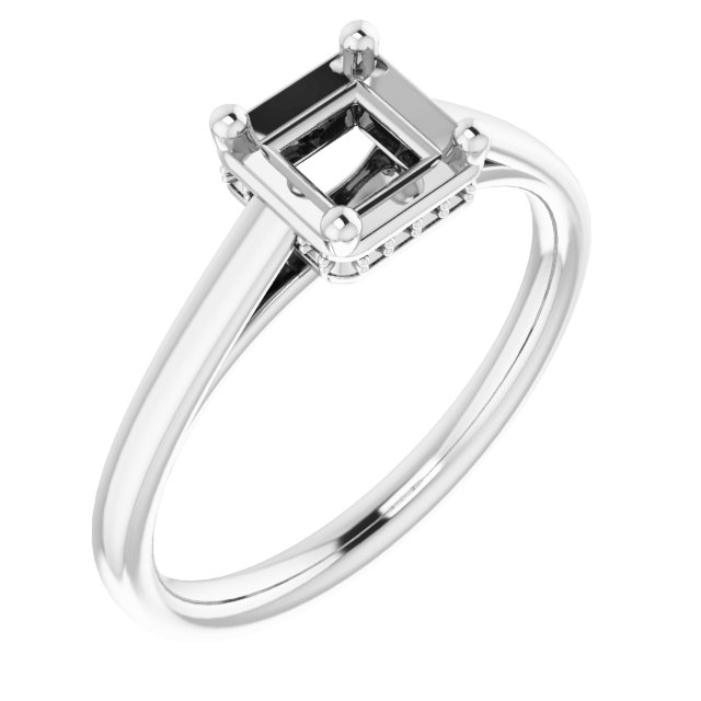 Hidden Halo-Style Ring