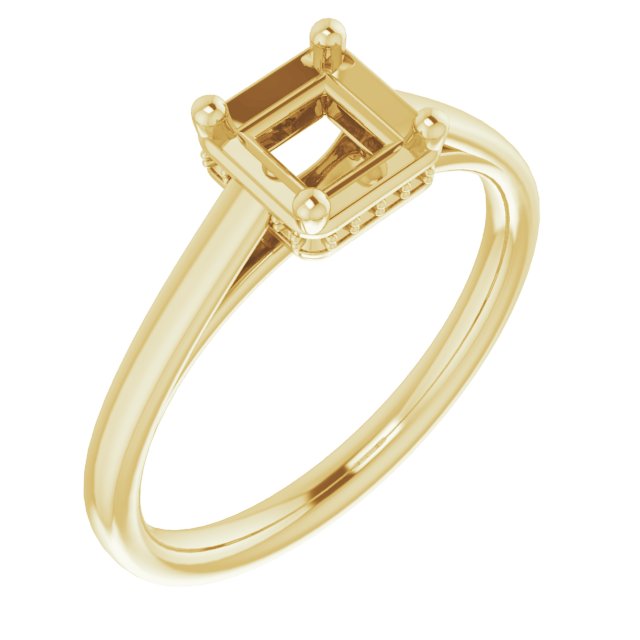 Hidden Halo-Style Ring