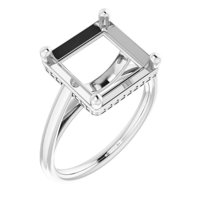 Hidden Halo-Style Ring