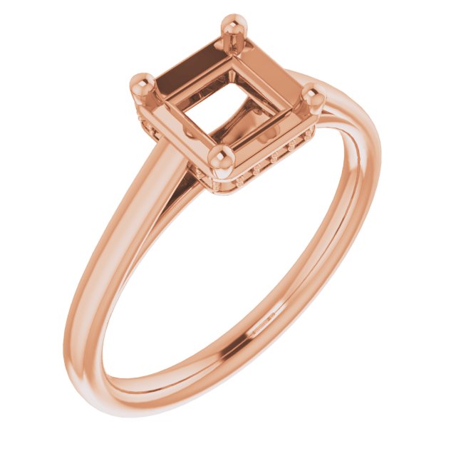 Hidden Halo-Style Ring