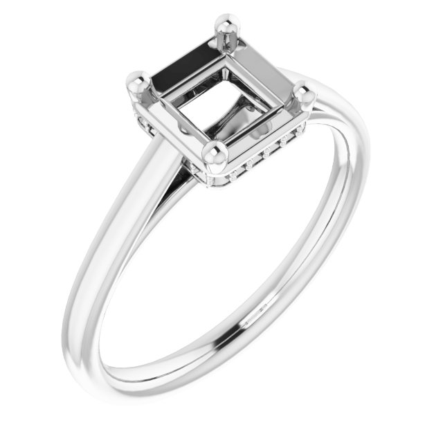 Hidden Halo-Style Ring