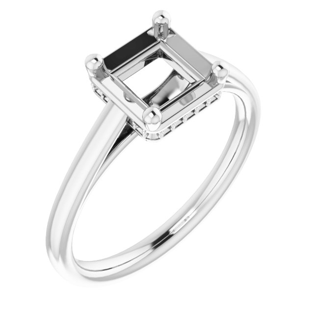 Hidden Halo-Style Ring