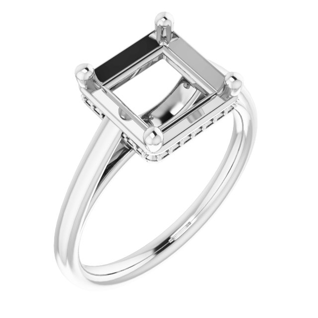 Hidden Halo-Style Ring