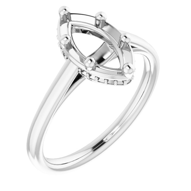 Hidden Halo-Style Ring