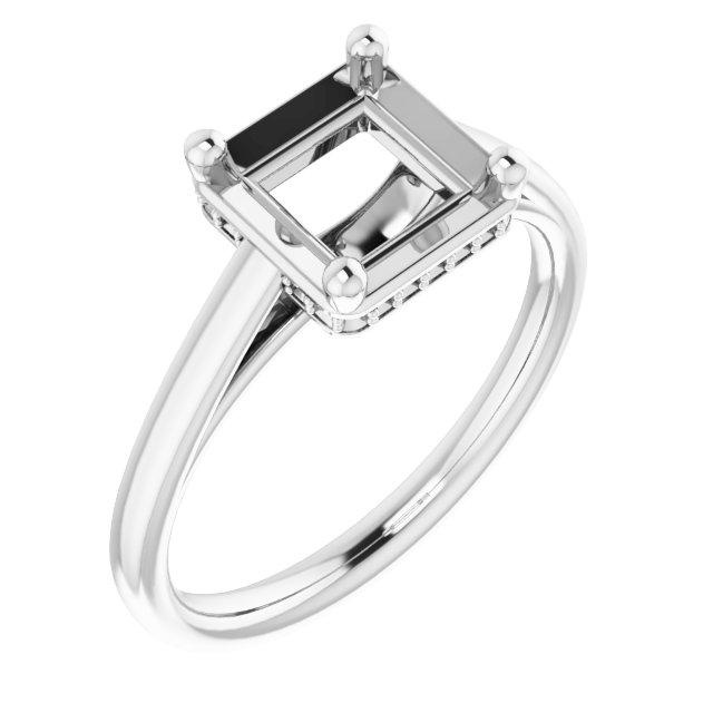 Hidden Halo-Style Ring