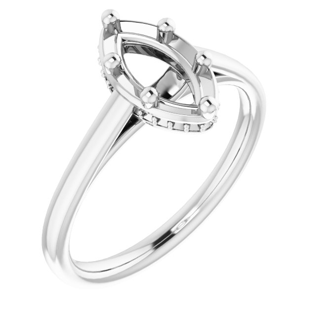 Hidden Halo-Style Ring