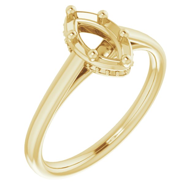 Hidden Halo-Style Ring