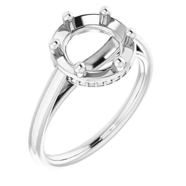 Hidden Halo-Style Ring