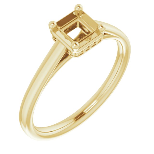 Hidden Halo-Style Ring
