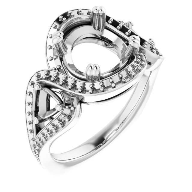 Criss-Cross Halo-Style Ring