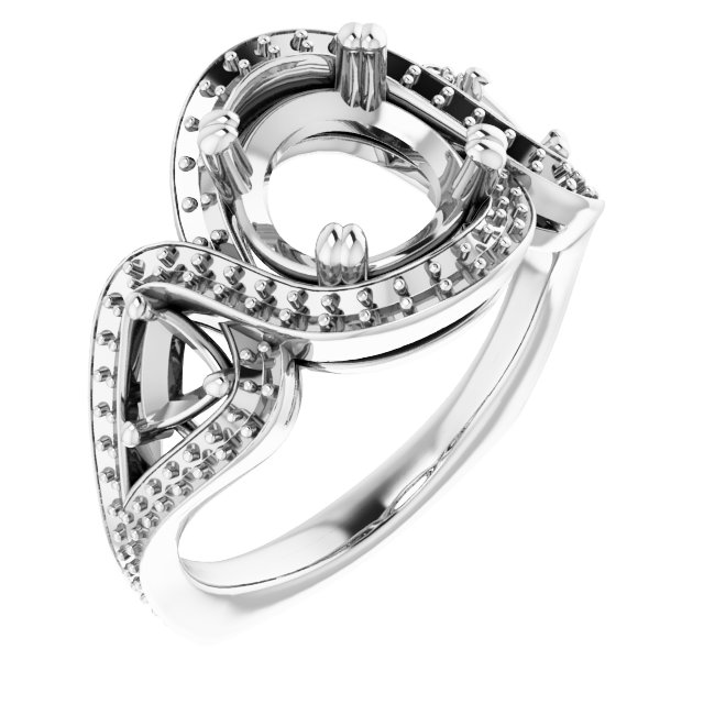 Criss-Cross Halo-Style Ring