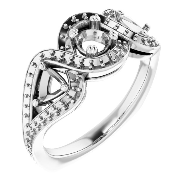 Criss-Cross Halo-Style Ring