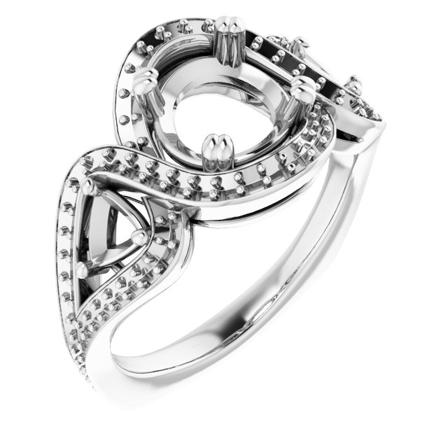 Criss-Cross Halo-Style Ring