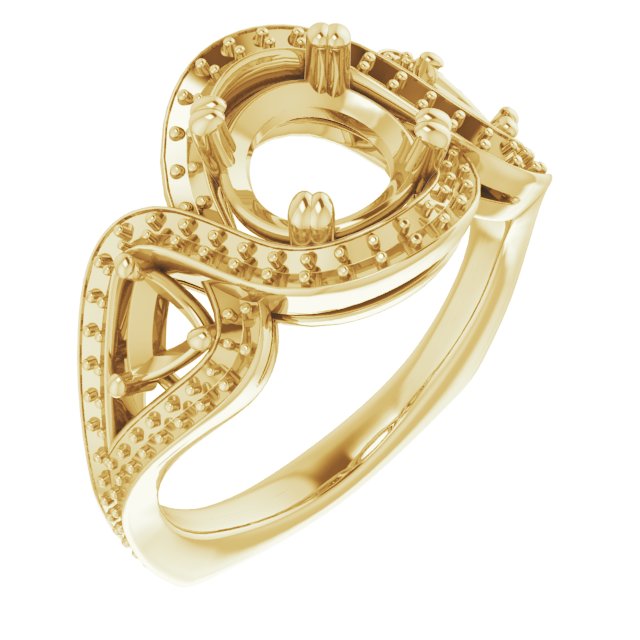 Criss-Cross Halo-Style Ring