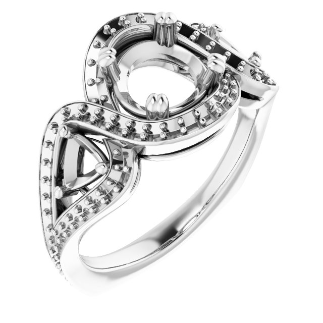 Criss-Cross Halo-Style Ring
