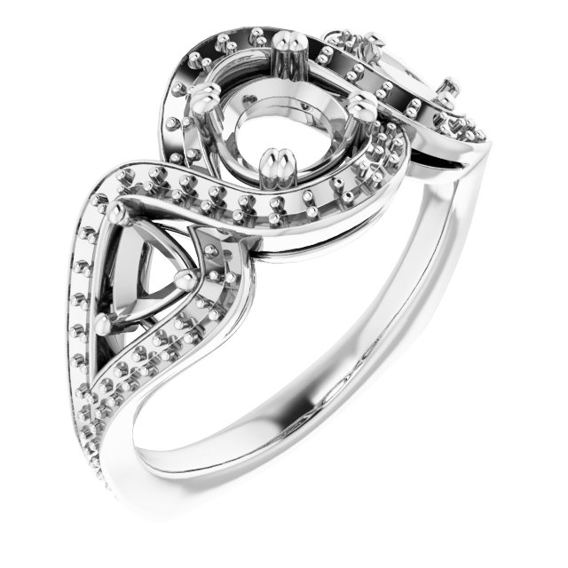 Criss-Cross Halo-Style Ring