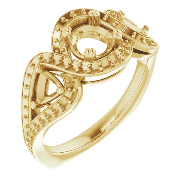 Criss-Cross Halo-Style Ring