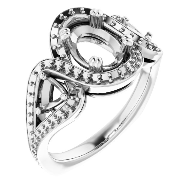 Criss-Cross Halo-Style Ring
