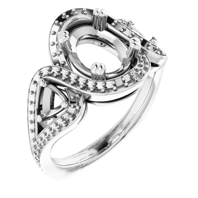 Criss-Cross Halo-Style Ring