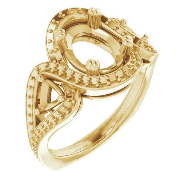 Criss-Cross Halo-Style Ring