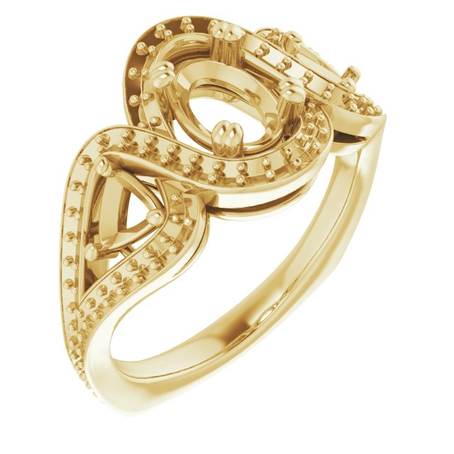 Criss-Cross Halo-Style Ring