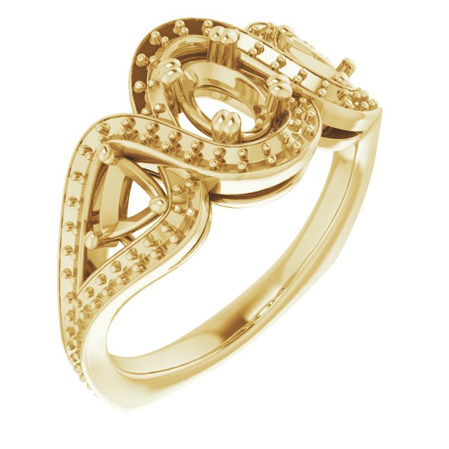 Criss-Cross Halo-Style Ring