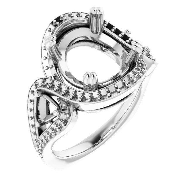 Criss-Cross Halo-Style Ring