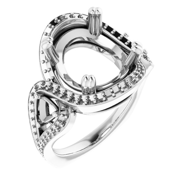 Criss-Cross Halo-Style Ring