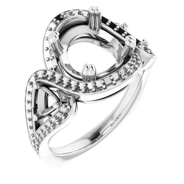 Criss-Cross Halo-Style Ring