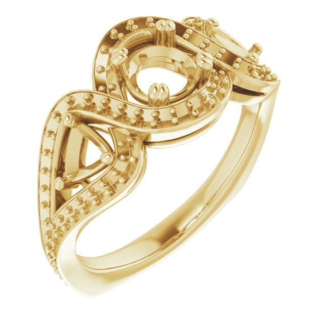 Criss-Cross Halo-Style Ring