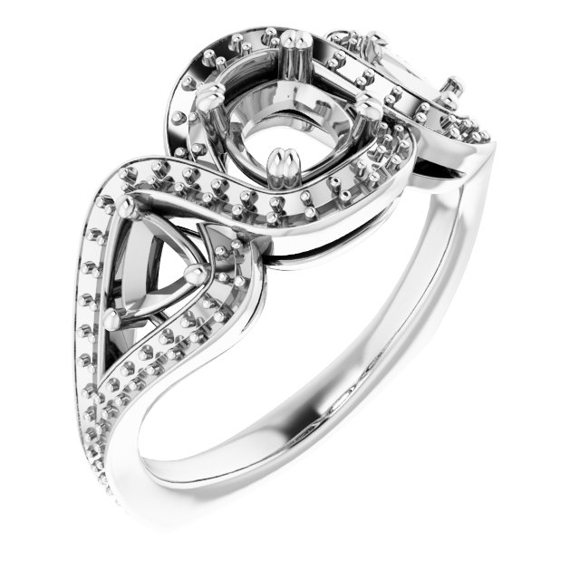 Criss-Cross Halo-Style Ring
