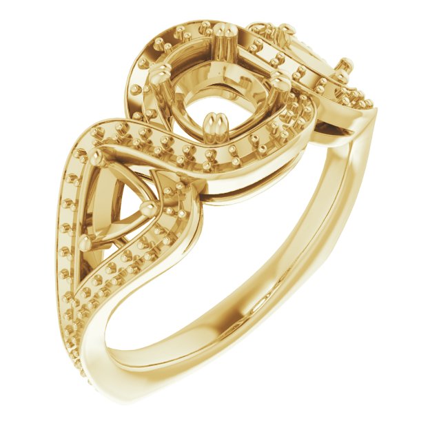 Criss-Cross Halo-Style Ring