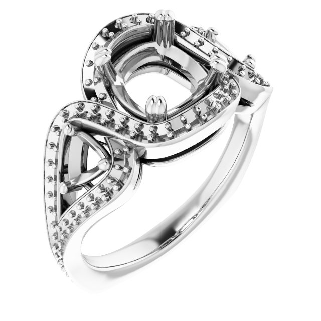 Criss-Cross Halo-Style Ring