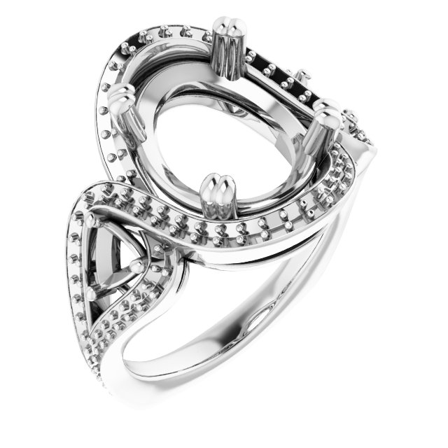 Criss-Cross Halo-Style Ring