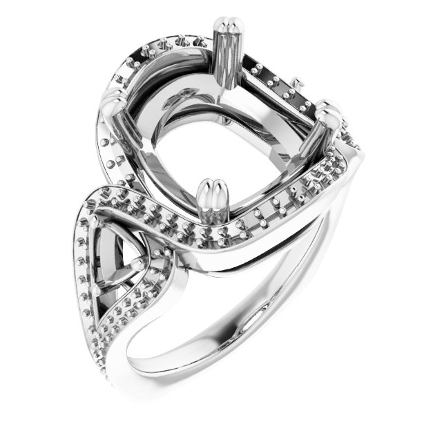 Criss-Cross Halo-Style Ring