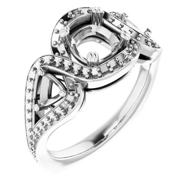 Criss-Cross Halo-Style Ring