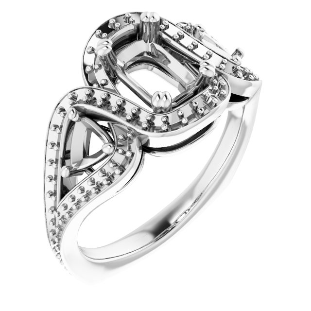 Criss-Cross Halo-Style Ring