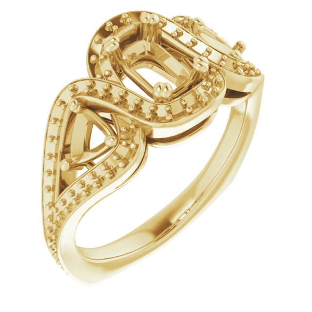 Criss-Cross Halo-Style Ring