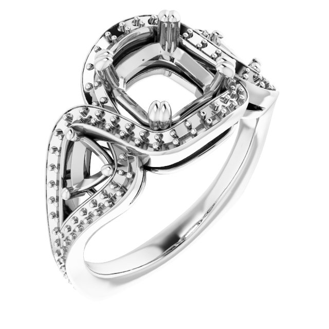 Criss-Cross Halo-Style Ring