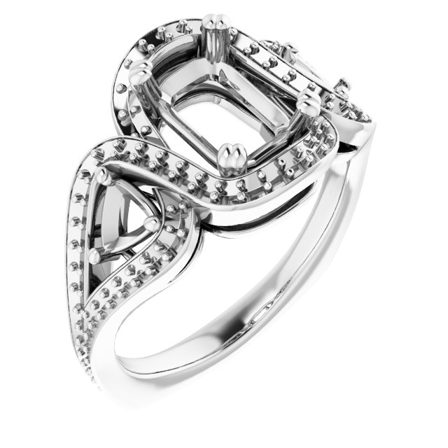 Criss-Cross Halo-Style Ring