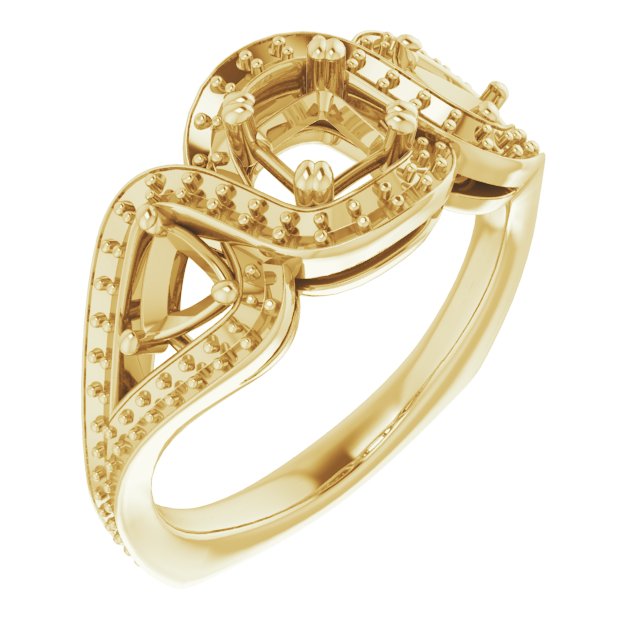 Criss-Cross Halo-Style Ring