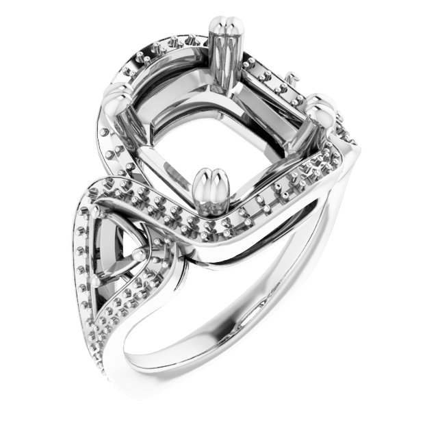 Criss-Cross Halo-Style Ring