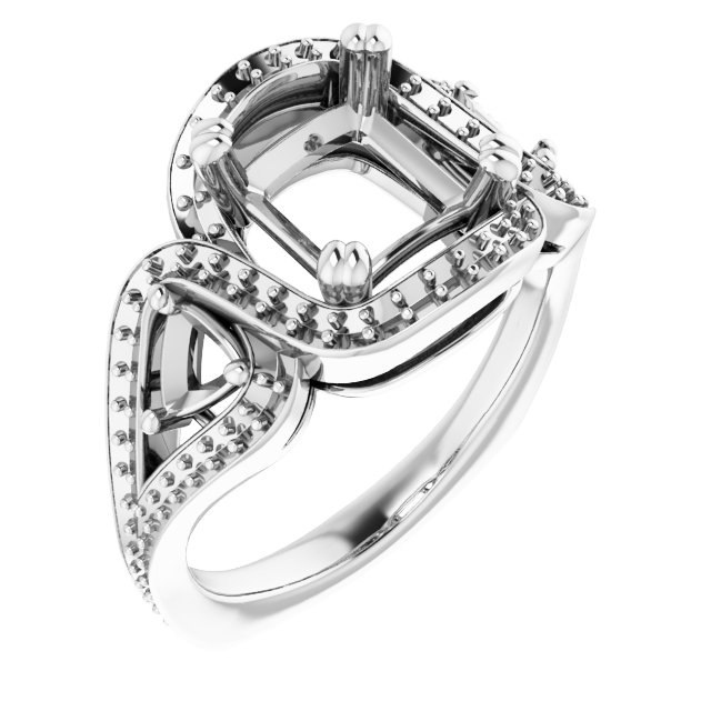 Criss-Cross Halo-Style Ring