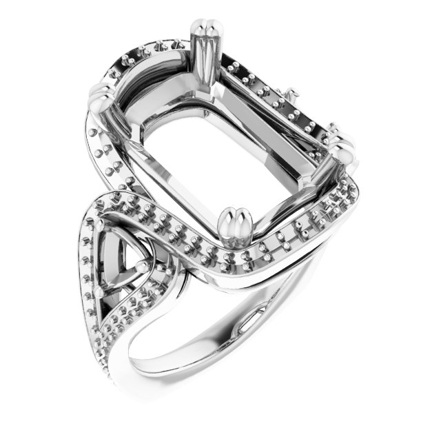 Criss-Cross Halo-Style Ring