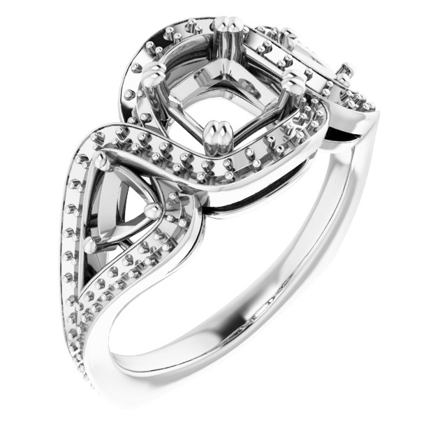 Criss-Cross Halo-Style Ring