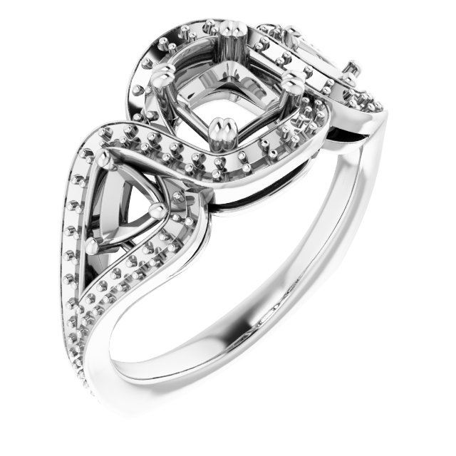 Criss-Cross Halo-Style Ring