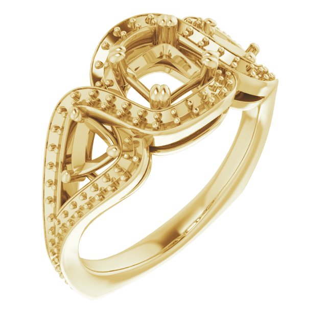 Criss-Cross Halo-Style Ring