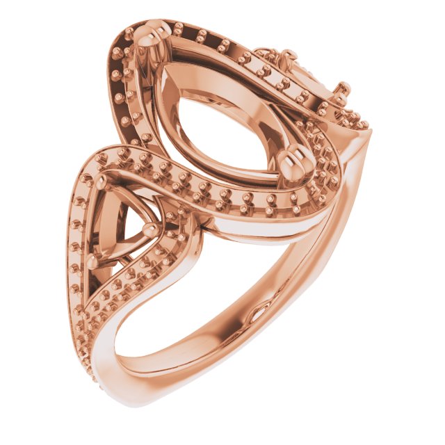 Criss-Cross Halo-Style Ring